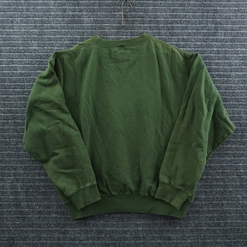 Timberland Sweatshirt Mens L Green Vintage 90s Weathergear Embroidered Logo - Picture 2 of 9
